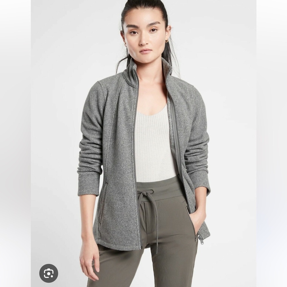 EUC Athleta Stroll Fleece Full Zip Jacket